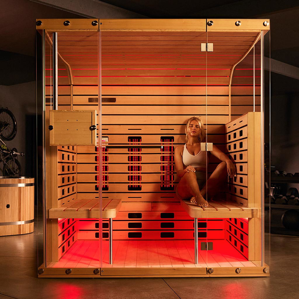 how to sit in infrared sauna